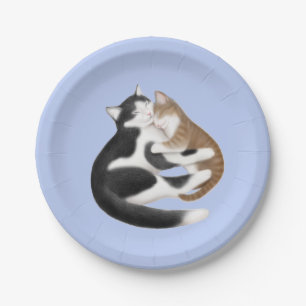 Motherly Love Cats Paper Plates