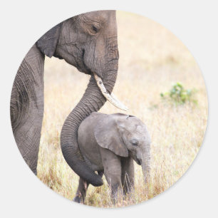 Motherly love classic round sticker