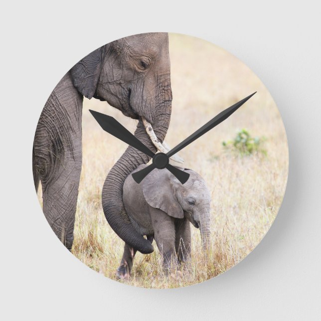 Motherly love round clock (Front)