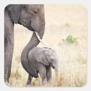 Motherly love square sticker