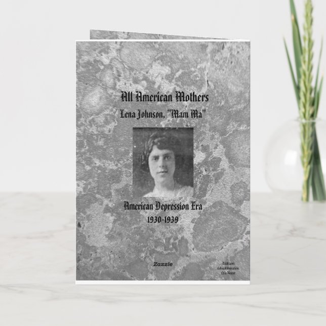 mothers 5 by 7 cards (Back)