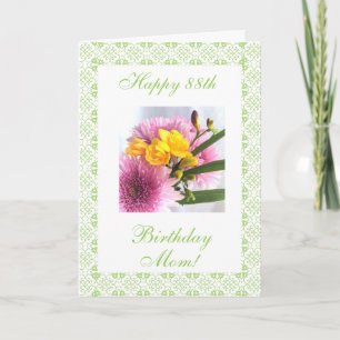 Mother's 88th (age) b-day rose card