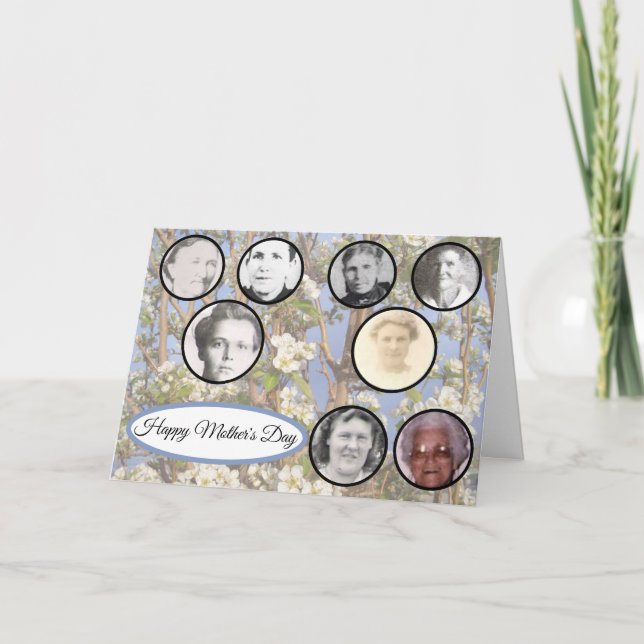 Mothers and Stepmother Photos Mothers Day Holiday Card (Front)