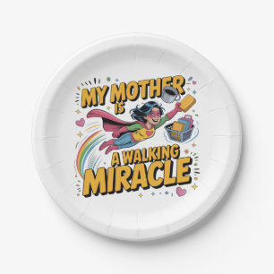Mothers Are Angels Who Lift Us When Our Wings Paper Plate