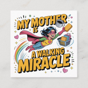 Mothers Are Angels Who Lift Us When Our Wings Square Business Card
