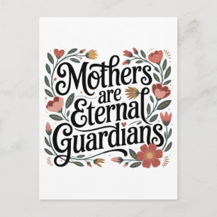 Mothers Are Eternal Guardians Announcement Postcard