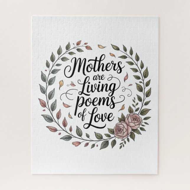 Mothers Are Living Poems Of Love Jigsaw Puzzle (Vertical)