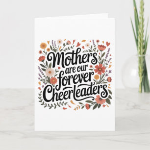 Mothers Are Our Forever Cheerleaders Holiday Card