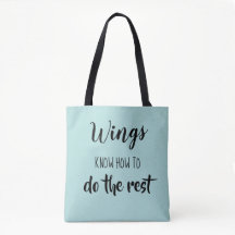 Mother's Best Book TOTE Quote Wings know how