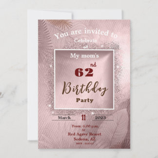 Mother's birthday Invitation