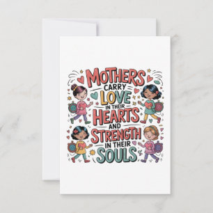 Mothers Carry Love In Their Hearts RSVP Card