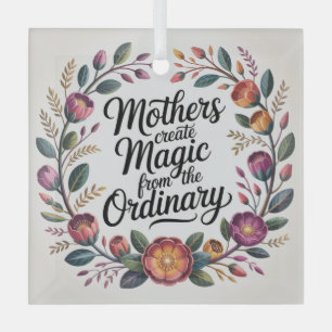 Mothers Create Magic From The Ordinary Glass Tree Decoration