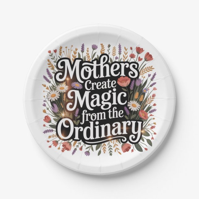 Mothers Create Magic From The Ordinary Paper Plate (Front)