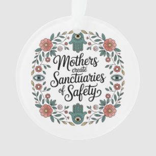 Mothers Create Sanctuaries Of Safety Ornament