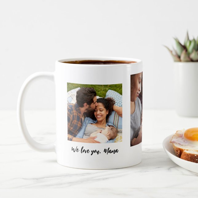 Mother's Day 3 Photo Personalised Coffee Mug (Creator Uploaded)