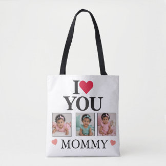 Mother's Day 3 Photo White Tote Bag