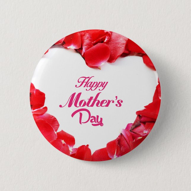 mothers day 6 cm round badge (Front)