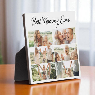 Mother's Day 6 Photo Collage Best Mummy Ever Plaque
