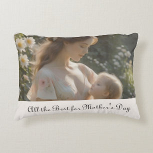 Mother's Day – A Tender Garden Embrace Decorative Cushion