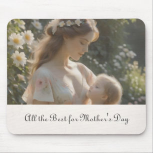 Mother's Day – A Tender Garden Embrace Mouse Pad