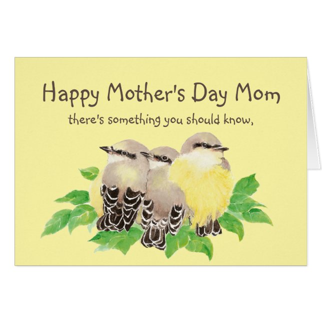 Mother's Day Always thankful to You Mum Bird (Front Horizontal)