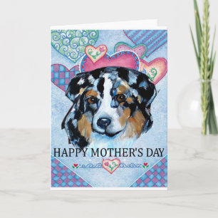 MOTHER'S DAY AUSTRALIAN SHEPHERD CARD