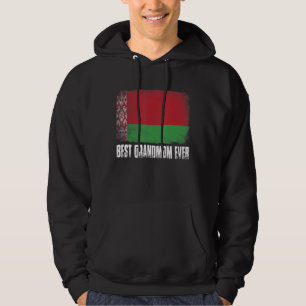 Mother's Day Best Grandmom Ever Distressed Belarus Hoodie