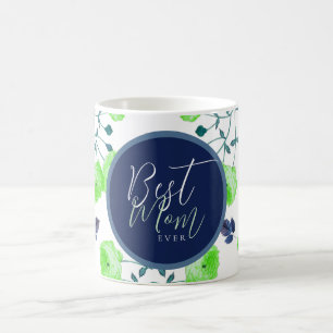 Mother's Day Best Mum Ever Floral Coffee Mug