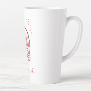 Mother's Day,Best Mum Ever, with Beautiful Flower  Latte Mug