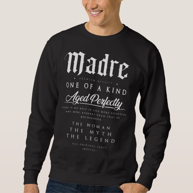 Mother's Day Birthday Christmas Vintage Italian Ma Sweatshirt (Front)