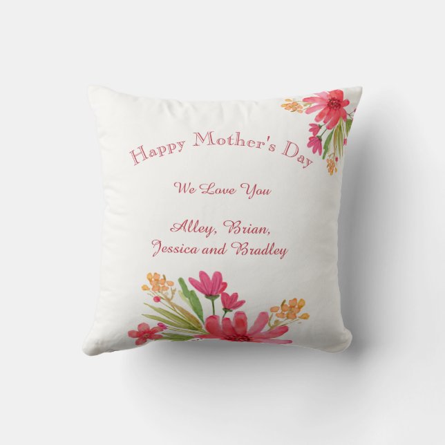 Mother's Day / Birthday Custom Photo Cushion (Back)