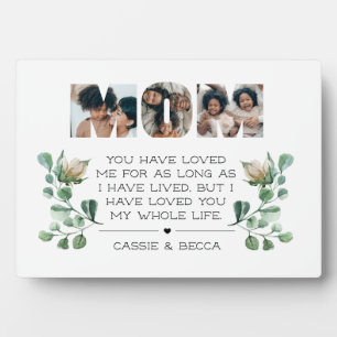 Mother's Day Birthday to Mum from Kids Photo Plaque