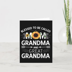 Mother's Day Blessed To Be Called Mum Grandma Grea Card