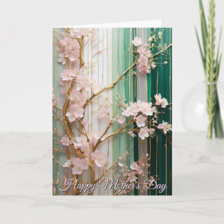 Mother's Day Blooming Cherry Blossoms Wall Card