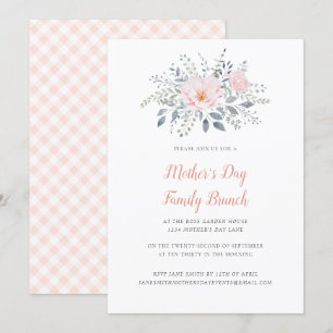 Mother's Day Blush Floral Invitation