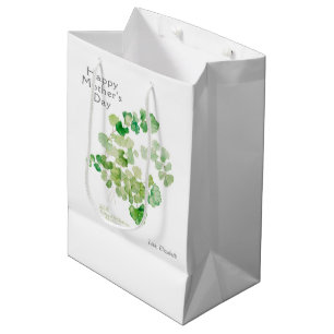 Mother's Day Botanical Watercolor Medium Gift Bag