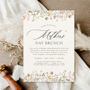Mother's Day Brunch Boho Terracotta Invitation