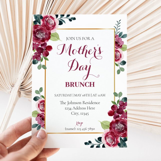 Mother's Day Brunch Invitation (Creator Uploaded)