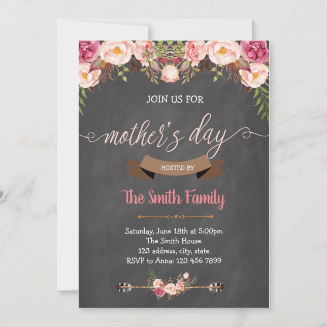 Mothers day brunch invitation (Front)