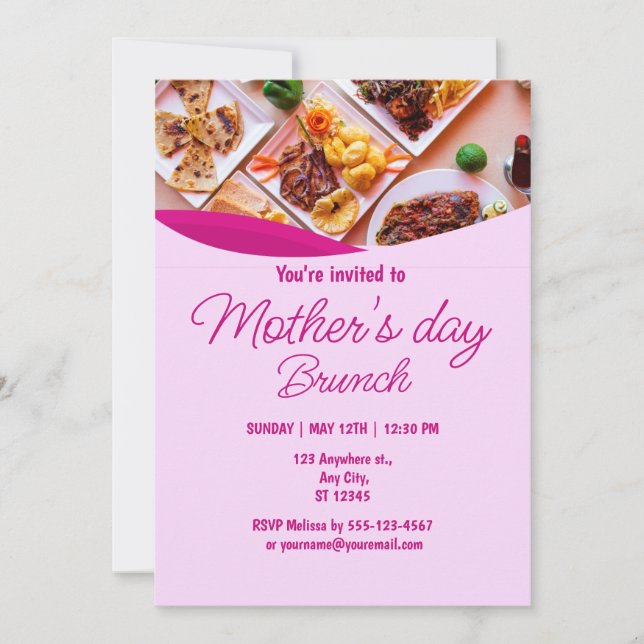 Mothers Day Brunch Invitation (Front)