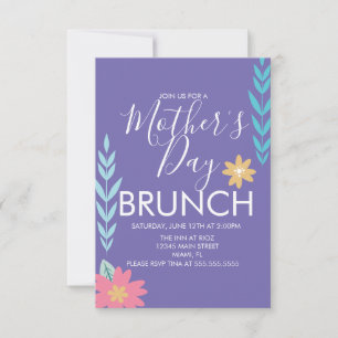 Mother's Day Brunch Spring Greenery Card