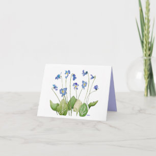 Mother's Day Bunch of Violet Flowers  Card