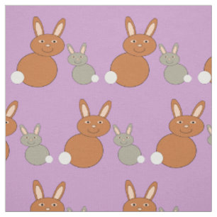 Mothers Day Bunnies Craft Fabric