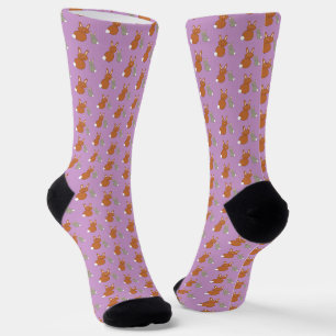 Mothers Day Bunnies Patterned Socks