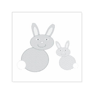 Mothers Day Bunnies Self Inking Stamp