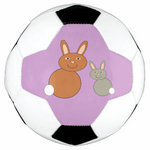 Mothers Day Bunnies Soccer Ball
