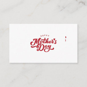 Mother's day  business card