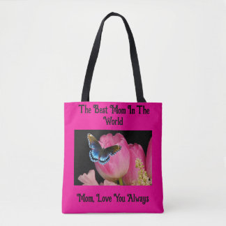 Mother's Day Butterfly And Flowers Tote