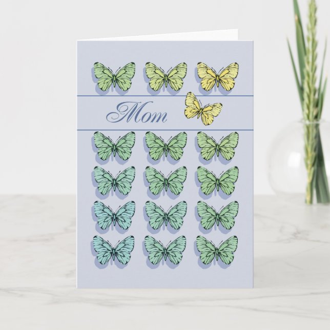 Mother's Day Butterfly Flying Card (Front)