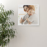 Mother's Day Calligraphy Love Photo Faux Canvas Print<br><div class="desc">A true keepsake for Mother's Day with this one large photo with script calligraphy ghost love typography.</div>